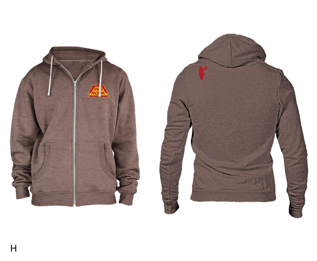 128936 RH Weatherman Hoodie MOCK H_TRT497-TRI COFFEE