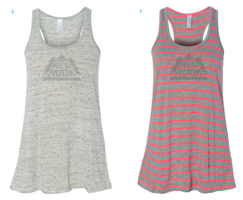 129725 Redhook Logo Tanks Women MOCK E - 8800 White Marble / F - 8800 Ath Heather-Neon Pink