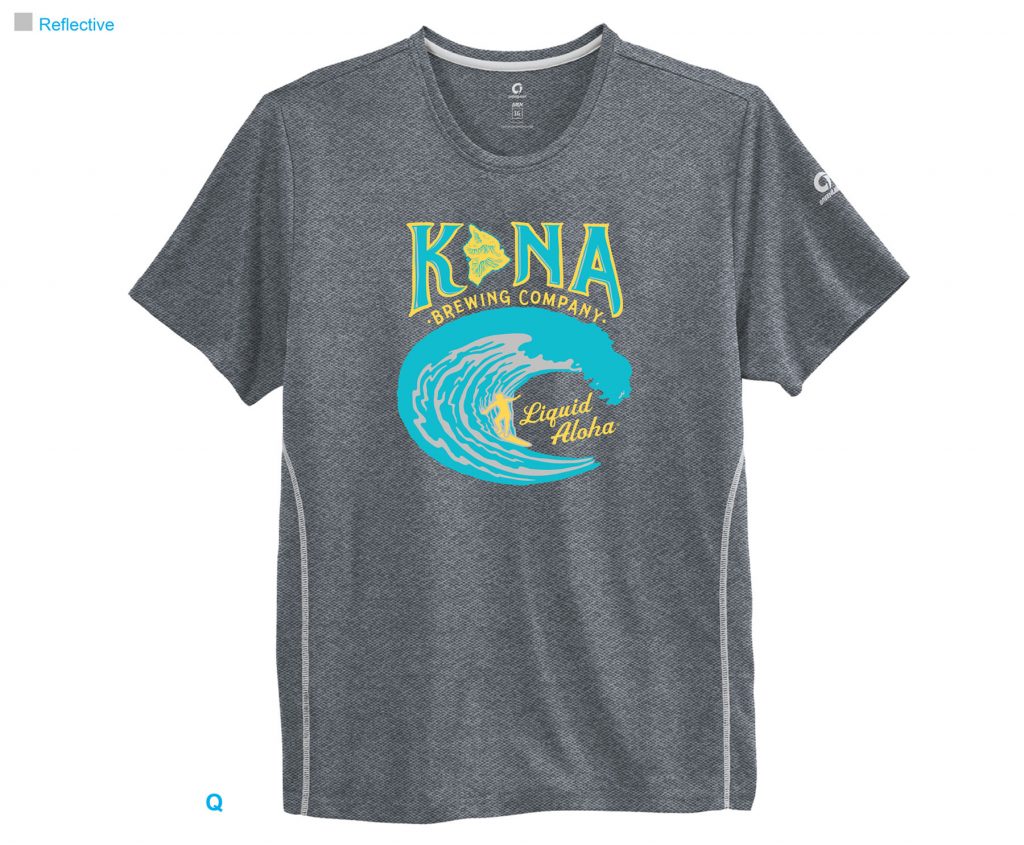 181299 Kona Brewing Tech Tee CONCEPT MOCKs REFLECTIVE