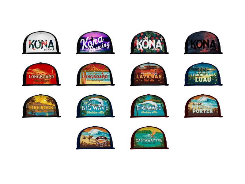 131425 Kona Sublimated/Emb Hat CONCEPTs